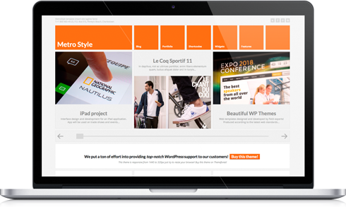 MetroStyle WordPress Theme